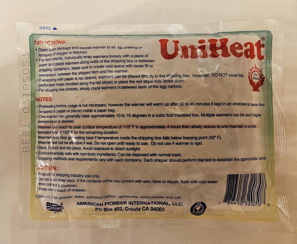 Heat Pack 72+ Hrs Heat (For Plant Orders) - Winter Protection